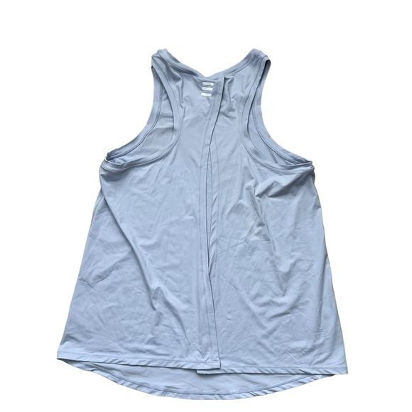 Yes Fit YF Active Light Blue Running Gym Workout Tank Shirt Open Back Small - Picture 3 of 7